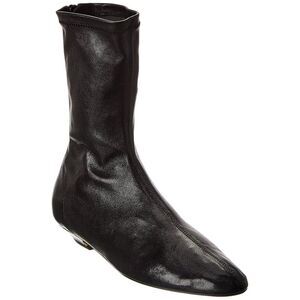 Khaite The Apollo Leather Bootie, Black